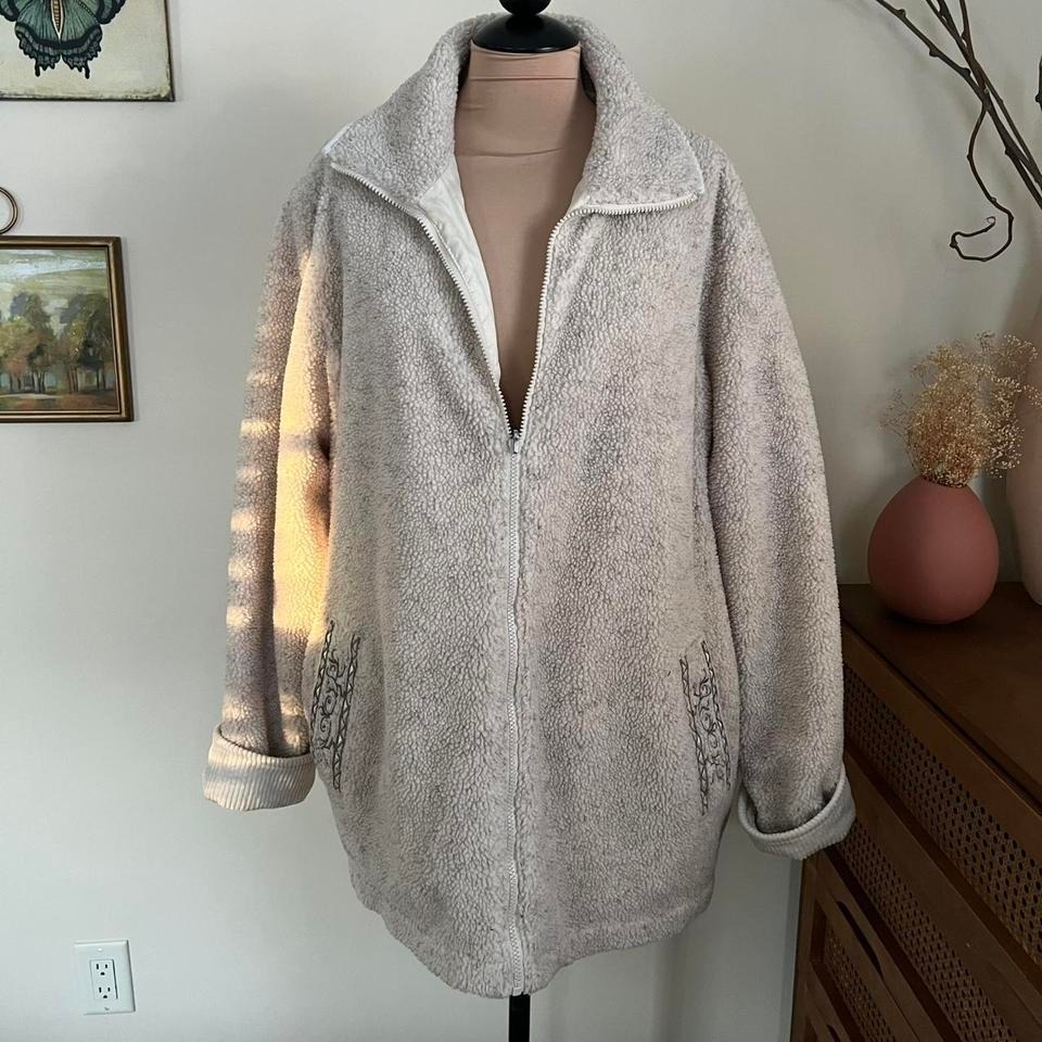 Vintage Tudor Court Fleece Corduroy Embroidered Jacket